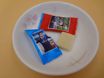 GMP White Soft Chewy Milk Candy 100% Strong Football Player Printed