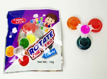 Lovely Spinner Shape Multi Fruit Flavored Hard Candy Fun Toys For Kids